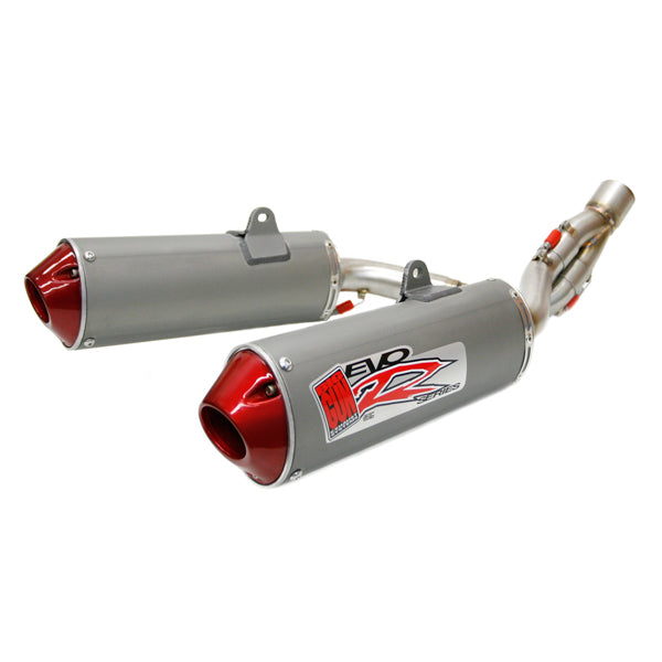 EVO R Dual Slip On Muffler - Honda CRF 450R (13-14) – biggunexhaust