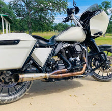 Load image into Gallery viewer, 2017–2025 Harley M8 Bagger with Stealth Pipes stainless exhaust system – American-made performance upgrade
