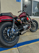 Load image into Gallery viewer, Harley Sportster motorcycle with Stealth Pipes exhaust system – rider lifestyle photo, 1986–2003 model