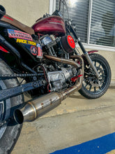 Load image into Gallery viewer, Harley Sportster motorcycle with Stealth Pipes exhaust system – rider lifestyle photo, 1986–2003 model