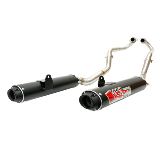 EVO R Dual Full Exhaust System (Black) - Yamaha Raptor 700 (06-14)