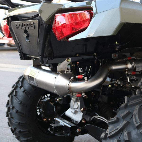 EXO Stainless Slip On Muffler - Polaris Sportsman 450 H.O. (16-24)