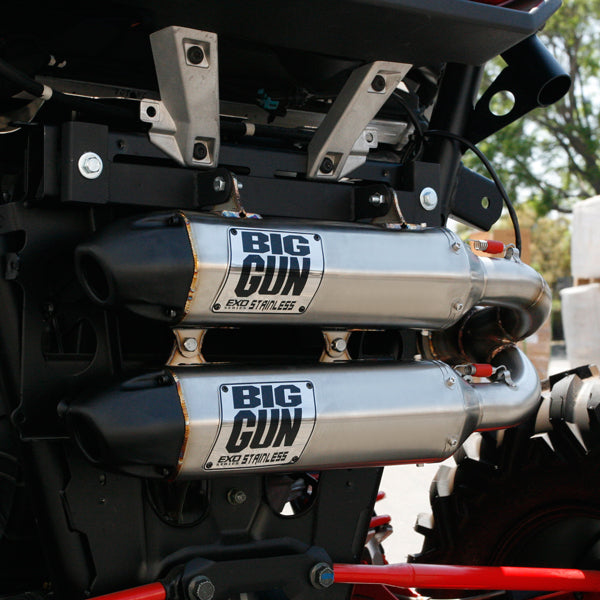 EXO Stainless Dual Slip On Muffler - Polaris RZR RS1 (18-22)