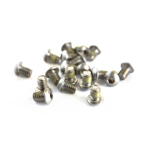 Parts - Base Plate Allen Screws (4 pk) 1/4 x 20 x 3/8 Button Head (Silver)