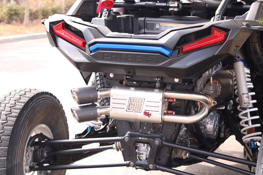 Explorer Series Polaris Dual Slip On Muffler RZR XP 4 Turbo / Turbo S (17-24)